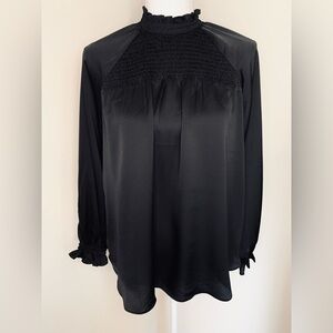 Nanette Lepore Women Black Boho Top Blouse Size Small